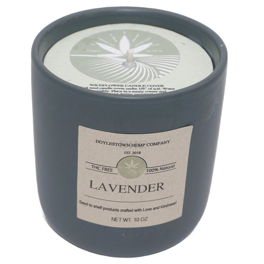 Hemp Wellness Candle - Lavender
