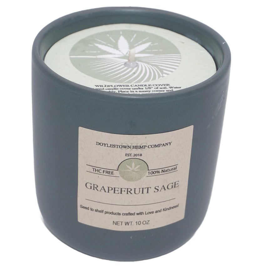 Hemp Wellness Candle - Grapefruit Sage